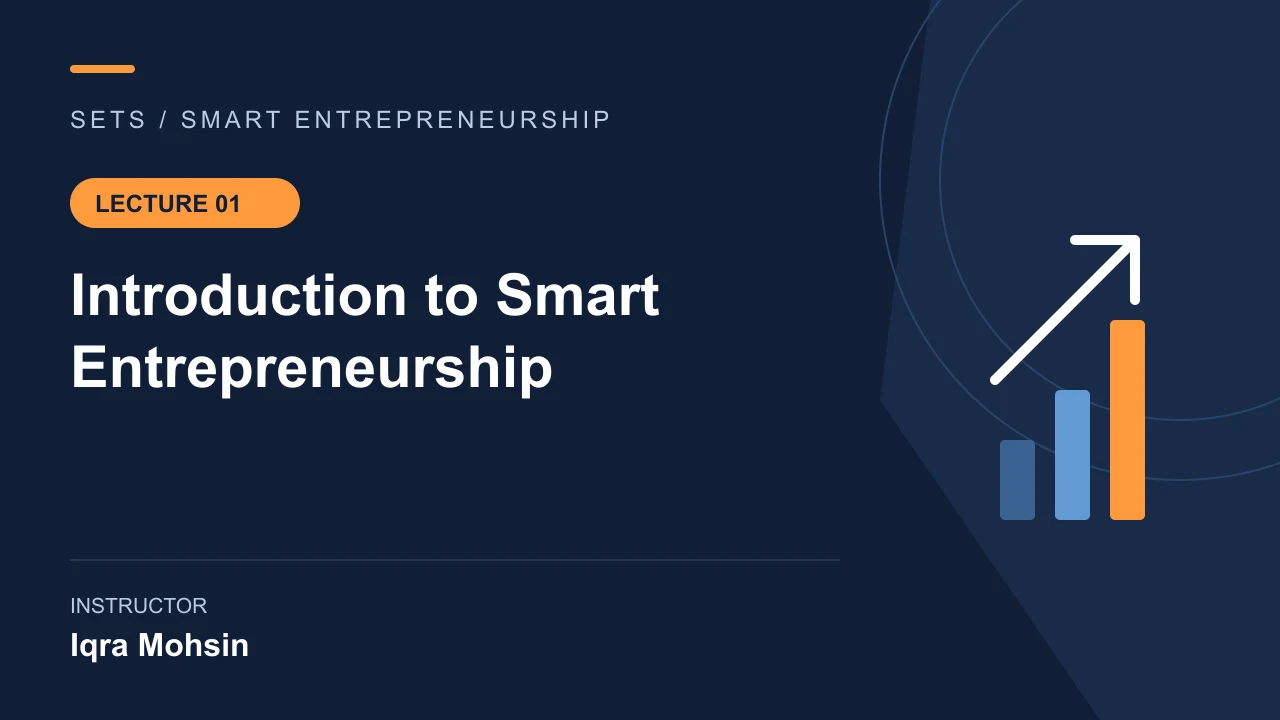 Smart Entrepreneurship: From Ideas to Business